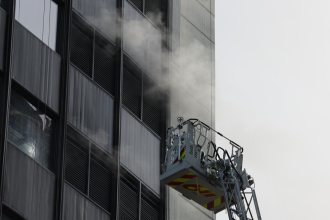  Fire breaks out at building near Seoul Plaza